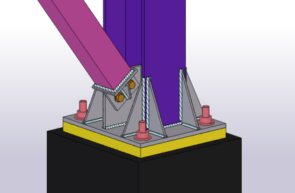 3D-модель базы колонны