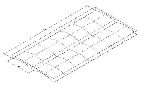 Пример чертежа бетона L=6 м，в=0,5м, 1м, 1,5м…