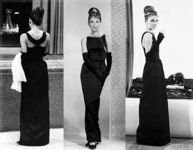 Одри Хепберн в известном черном платье от Живанши (1954 г.)
