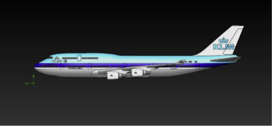 Модель самолета Boeing 747–800