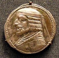 Серебряная монета парфянского царя