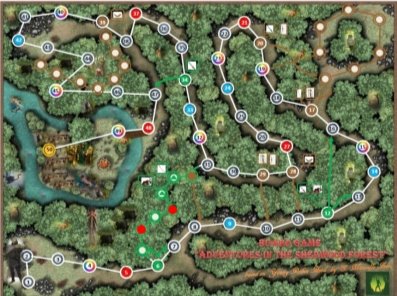 Игровое поле настольная игра «Приключения в Шервудском лесу»