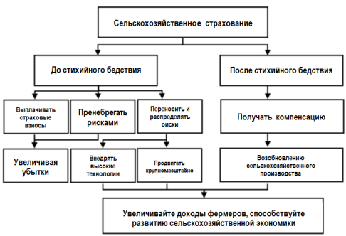 Механизм сельскохозяйственного страхования, влияющий на экономический рост сельского хозяйства