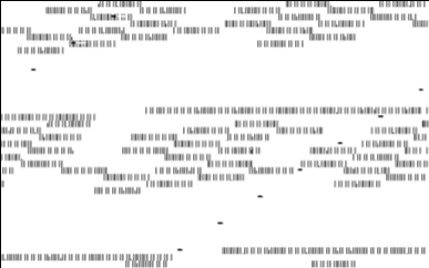Битовая карта принятого сигнала с помехами от пульта ИК ДУ