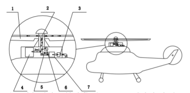 Принципиальная схема установки положения контура управления воздушным потоком