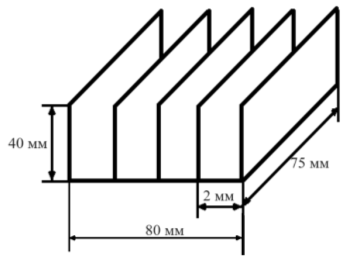 Схематичное изображение радиатора