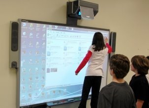 Участие учеников в интерактивном уроке