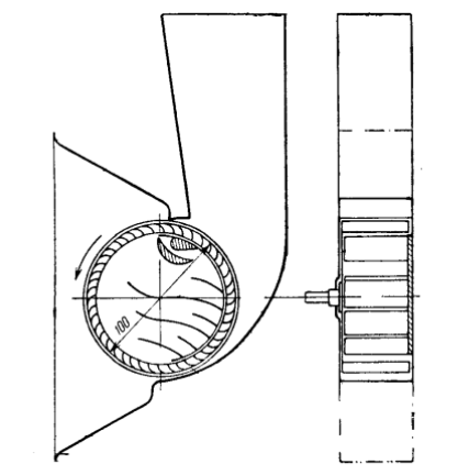 Вентилятор диаметрального сечения