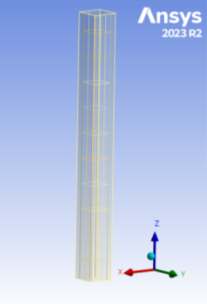 Моделирование колонны без повреждений