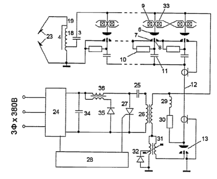 Схема ГИН на базе импульсных трансформаторов