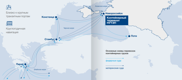 Географическое расположение терминала «НУТЭП»