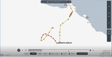 Ожидание судна MedkonGemlik в акватории порта Новороссийск