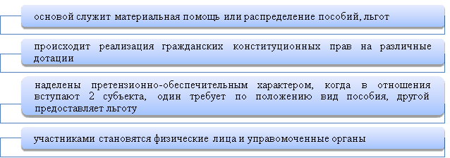 Критерии правоотношений в сфере социального обеспечения 6