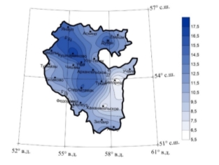 Число дней с оттепелями с ноября по март (весь период) с 1991–2020 гг.