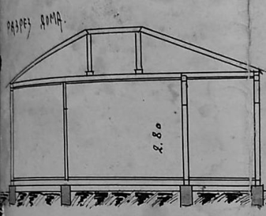 Разрез жилого дома усадебного типа (1931 г.)