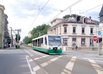 Цвиккау, дизельный трамвайный поезд