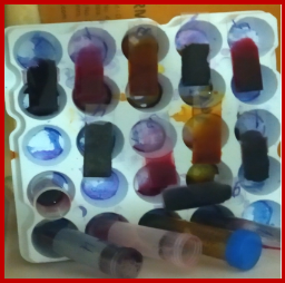 Препараты, приготовленные с помощью гистологических красителей из экстракта ежевики