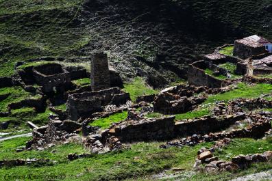 Заброшенное село Галиат (фото автора)