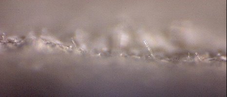 Поверхность разлома стеклофиброцементного образца после твердения в воде