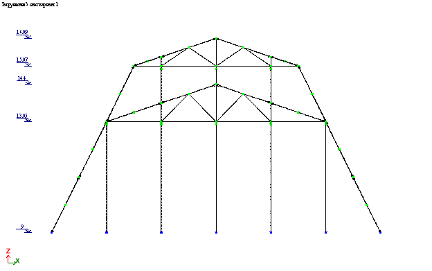 Вертикальная проекция модели 1