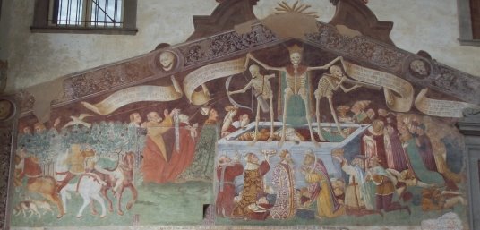 Джакомо Борлоне. Триумф Смерти. Фреска. Клузоне, Италия. 1485 г. [7]