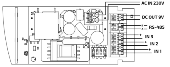 Электрическая схема подключения радиомодема LA-IP-RSP/AC