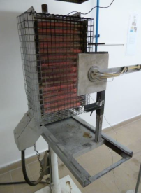 Вертикальная панель электрического излучения с радиометром