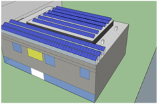 Схема расположение солнечных панели