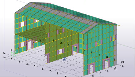 3D модель здания