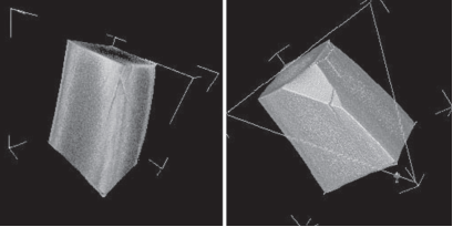 Рентгенологическое исследование, компьютерная томография (б) трещины (а) на изношенном рельсе