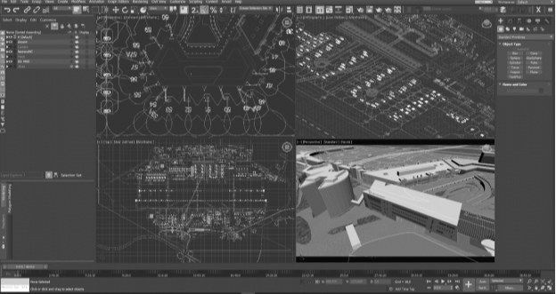 Моделирование трехмерной модели аэропорта Шереметьево в системе Autodesk 3ds max