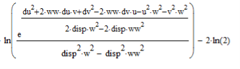 Логарифм функции правдоподобия, вычисленный в среде MathCad