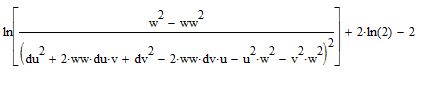 Промежуточное выражение для логарифма функции правдоподобия после подстановки выражения для дисперсии, вычисленное в среде MathCad