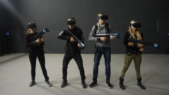 Пример оборудования виртуальной реальности для развлечения и корпоративов