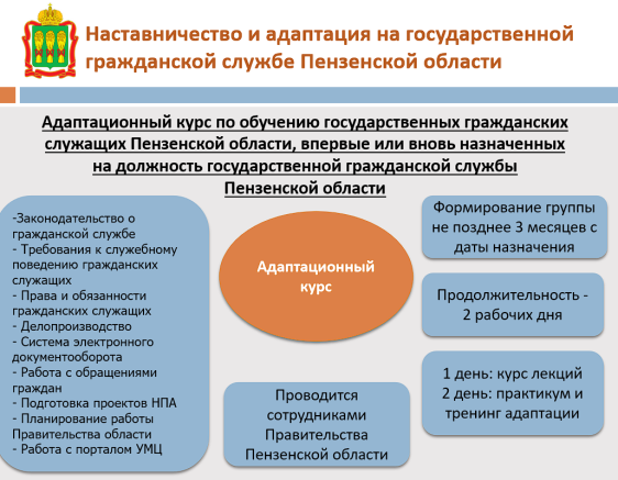 Программа «Наставничество и адаптация на государственной гражданской службе Пензенской области»