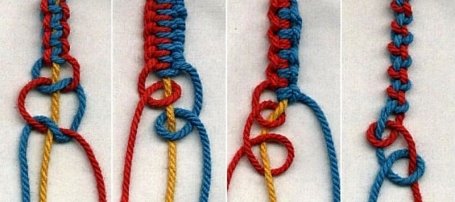 Способы узелкового плетения (Макраме)