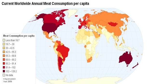 Описание: Annual meat consumption per capita, 2009.JPG