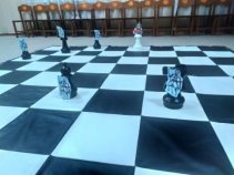 Оформление напольных шахмат по бой А.Невского