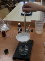 Процесс получения биополимеров в лаборатории лицея