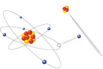 Притягивающая электрон атома α-частица [4]