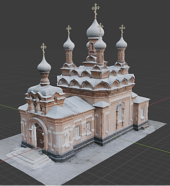 3D-модель церкви Андрея Критского в г. Тайге