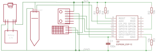 Электрическая схема подключения контроллера к программатору
