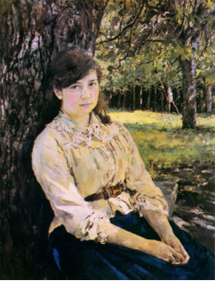 «Девушка, освещённая солнцем» (1888) В. А. Серов