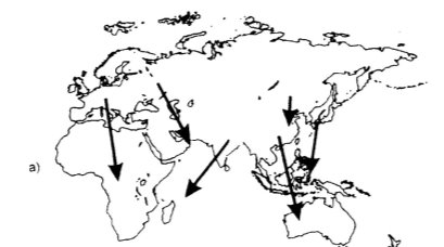 Пример карты Ф. Ратцеля