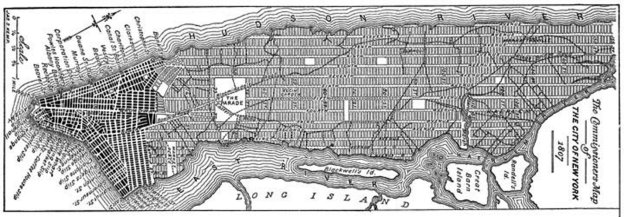План города Нью-Йорк 1807 год
