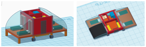 3D-модель модуля в программе Tinkercad